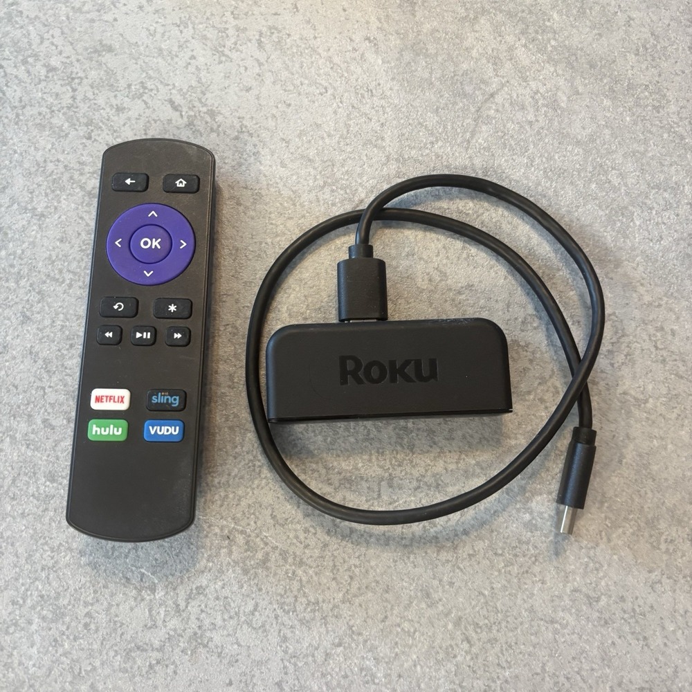 Roku Express 3700x HD Streaming Media Player with Power Adapter & Remote